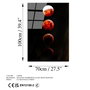 Wallity UV-201 Pintura Decorativa de Vidrio Templado Multicolor 70 x 100 cm